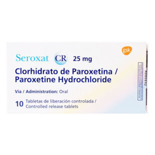 SEROXAT CR 25 MG 10 TABLETAS (3%+)(PAE)