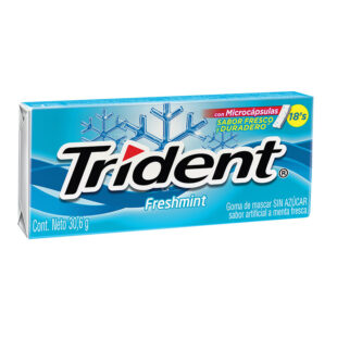 CHICLE TRIDENT EVUP FRESH MINT 12 UND