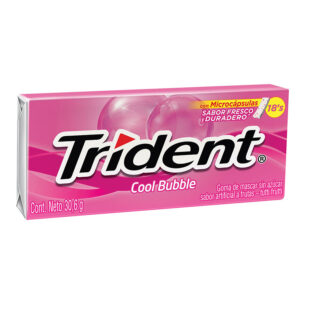 CHICLE TRIDENT EVUP COOL BUBBLE 12 UND