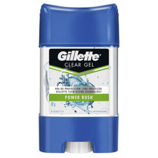 DTE.GILLETTE GEL POWER RUSH 82 GR H
