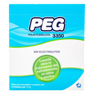 PEG POLIETILENGLICOL 3350 12 SOBRES(PAE)