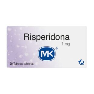 RISPERIDONA 1 MG 20 TABLETAS MK (P)8369