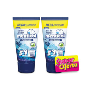 2 GEL AFEITAR MENTICOL 90ML S.O