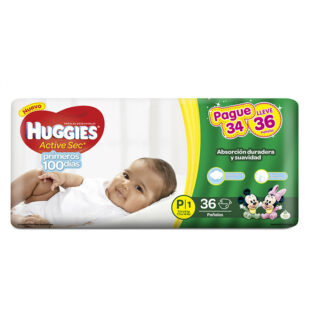 PAN.HUGGIES ACTIVE SEC ET 1 36 UND