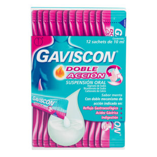 GAVISCON DOBLE ACCION SUSP.10 ML X 12UND