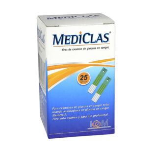 TIRAS REACTIV GLUCOM.MEDICLAS 25UND ICOM