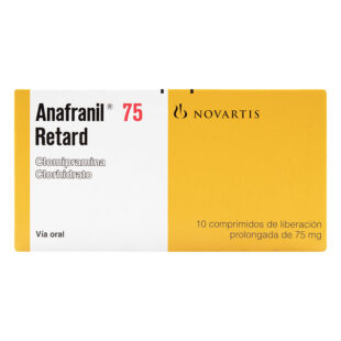 ANAFRANIL 75 MG 10 GRAGEAS RETARD